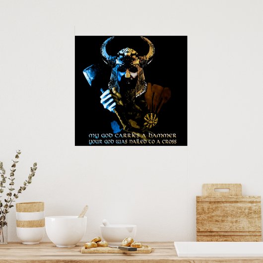 Viking God Poster (Keuken)