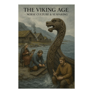 Viking Gouden Eeuw Cultuur retro Perfect Poster