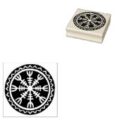 Viking Helm der Awe Design rubberen stempel (Gestempeld)