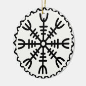 Viking Helm of Awe Keramisch Ornament (Links)