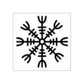 Viking Helm of Awe Rubber Design Stamp Rubberstempel (Afrduk)