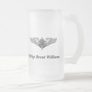 Viking Helmet & Wings-Personalized. Matglas Bierpul