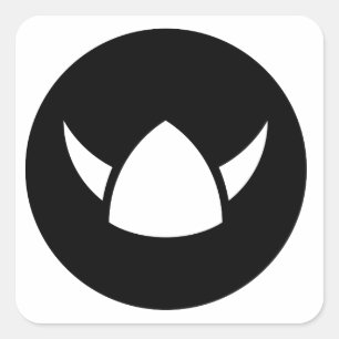 Viking Hero Ideology Vierkante Sticker