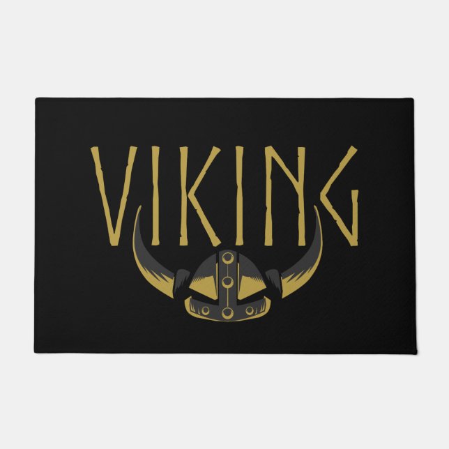 Viking Horned Helmet Doormats Deurmat (Voorkant)