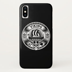 Viking in hart en nieren iPhone x hoesje