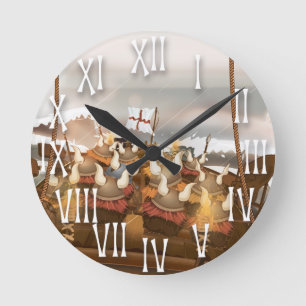 Viking invasievloot ronde klok
