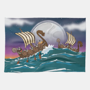 Viking Invasion Fleet Theedoek