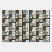 Viking Kat Blauwe Draak Inpakpapier Vel (Voorkant 3)