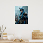 Viking Koningin  Poster (Keuken)