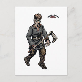 Viking krijger briefkaart