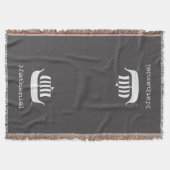 Viking longboat schip met aangepaste achtergrondkl deken (Voorkant)