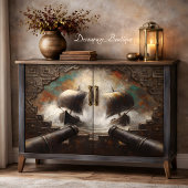 Viking Longship Battle Decoupage Tissuepapier