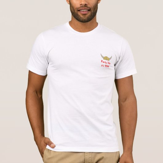 Viking Longship Party T-shirt (Voorkant)