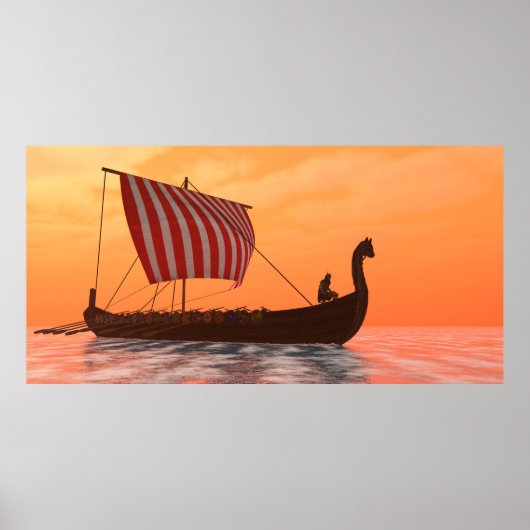 Viking Longship Ventures Poster (Voorkant)