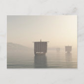 Viking Longships in de vuist Briefkaart (Voorkant)