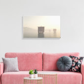 Viking Longships in de vuist Canvas Afdruk (Insitu (Woonkamer))