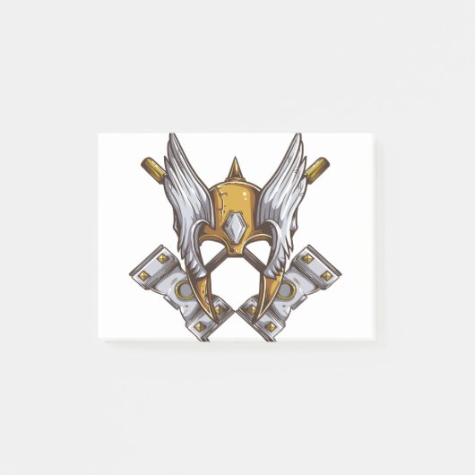 Viking Mask Post-it® Notes (Voorkant)