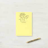 Viking Mermaid Warrior Thunder_Cove Post-it® Notes (Op bureau)