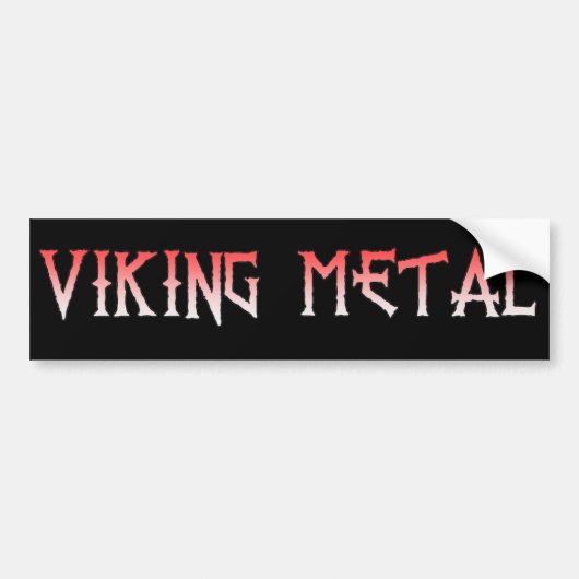 Viking Metal Bumpersticker (Voorkant)