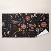 Viking motif design graphique transparent (Serviette de bain)