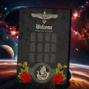 Viking mystieke charme met elegante Keltische knop Poster