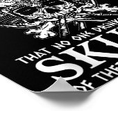 Viking Nordic Valhalla Odin Grappige samenleving p Poster (Hoek)