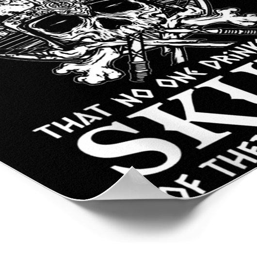 Viking Nordic Valhalla Odin Grappige samenleving p Poster (Hoek)