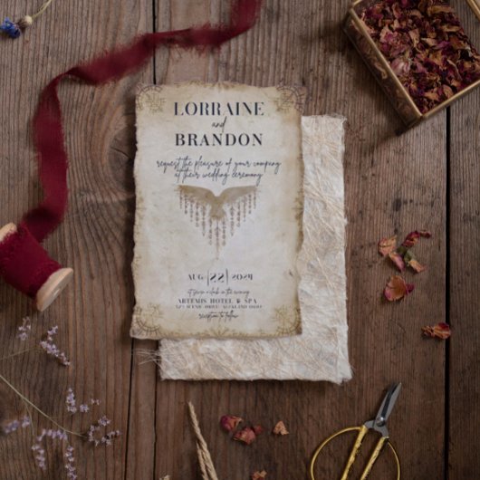 Viking Norse Saga bruiloft uitnodiging