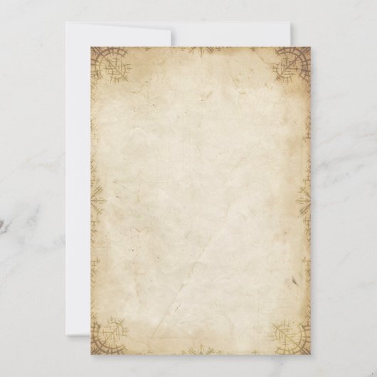 Viking Norse Saga bruiloft uitnodiging (Achterkant)