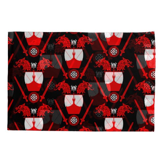 Viking Norsemen Kussensloop (Achterkant-Links)