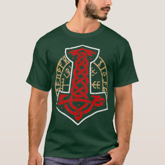 Viking Norway Noors Scandinavian Mjolnir Hamme T-shirt
