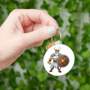 Viking of Gallische krijger Sleutelhanger