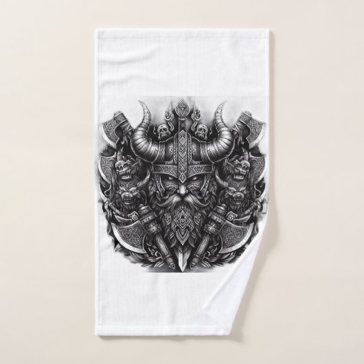 Viking-ontwerp Bad Handdoek (Handdoek)