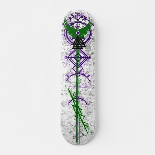 Viking ontwerp van vuilniszak skateboard (Voorkant)