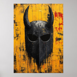 Viking Oorlog Helm – Noordse Krijger Erfenis Poster