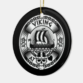 Viking op het hart keramisch ornament (Links)