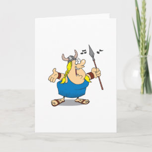 Viking operazangeres Wenskaarten Kaart