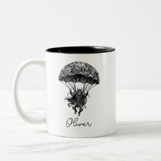 Viking Paratrooper Noorse Parachute Tweekleurige Koffiemok