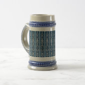 Viking Pattern Blue Bierpul (Voorkant links)