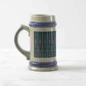 Viking Pattern Blue Bierpul (Links)