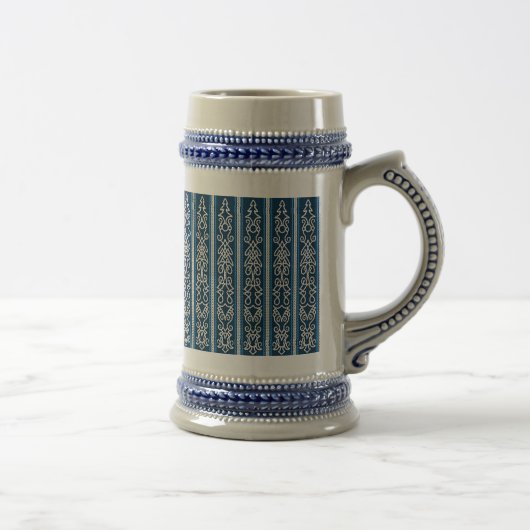 Viking Pattern Blue Bierpul (Rechts)