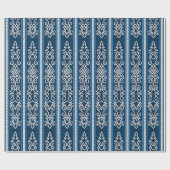 Viking Pattern Blue Cadeaupapier (Vlak)