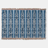 Viking Pattern Blue Deken (Voorkant)