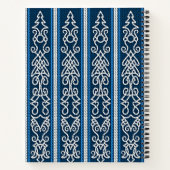 Viking Pattern Blue Notitieboek (Achterkant)
