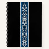 Viking Pattern Blue Notitieboek (Voorkant)