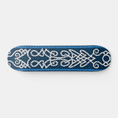 Viking Pattern Blue Skateboard (Horizontaal)