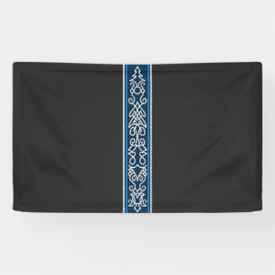 Viking Pattern Blue Spandoek