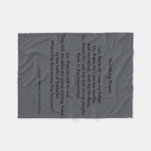 Viking Prayer door Michael Alexander Fleece Deken (Voorkant (Horizontaal))