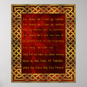 Viking Prayer Poster (Voorkant)
