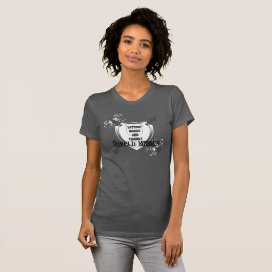 Viking Proud Shield Maiden T-shirt (Voorkant volledig)